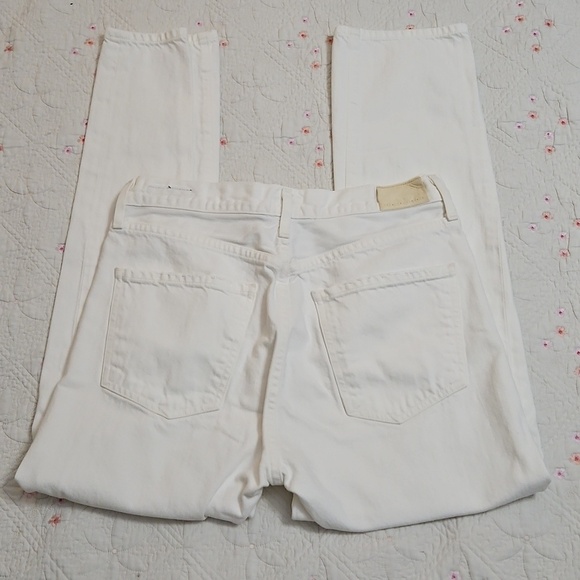 Citizens Of Humanity Denim - Citizens of Humanity Dree Crop High Rise Slim Straight White Jeans Sz 28 Womens